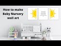 Canva Tutorial |How to make baby nursery wall art | Baby Name Sign Art | Pretty Petty #babynursery