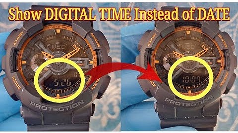 Casio G Shock | Display DIGITAL TIME on the screen