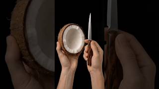 Knife Scraping a Coconut#satisfyingvideo #stressrelief #amazing #dailycontent #usa #shortsfeed