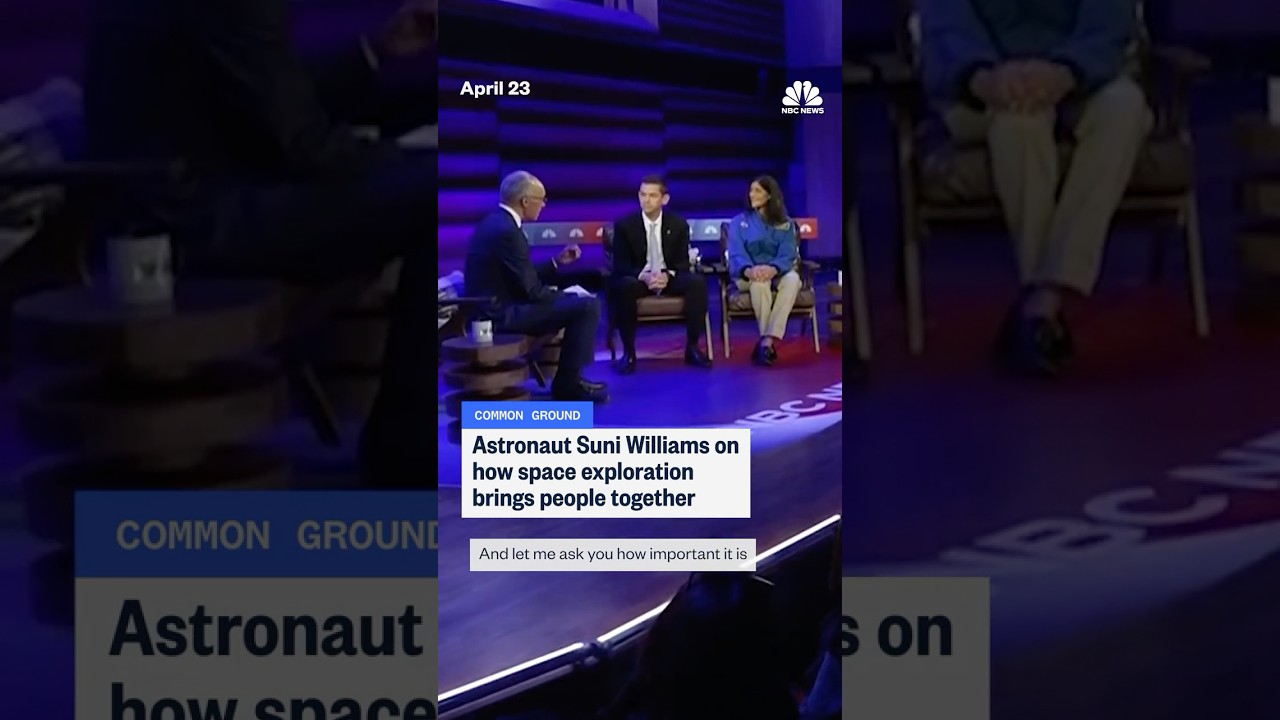 Astronaut Suni Williams on how space exploration brings people together