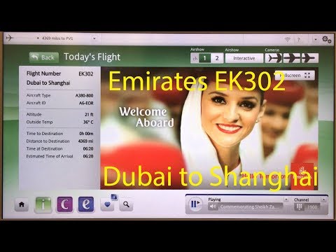 TRIP REPORT| Emirates EK302 A380 Dubai DXB To Shanghai PVG, September 16th, 2018