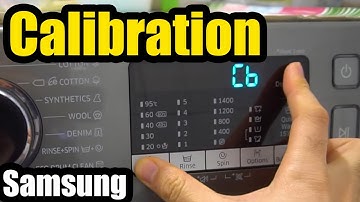 How to Calibrate a Samsung Washing Machine? (WW90K5410UX, AddWash, Eco Bubble, 9KG, Cb)