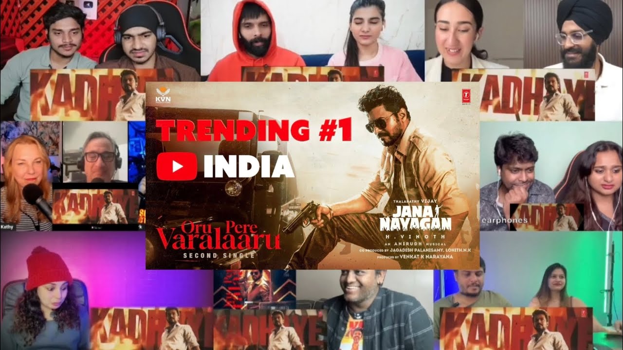 Oru Pere Varalaaru Song Reaction Mashup 🔥 | Vijay Thalapathy | Anirudh Ravichandran | H Vinoth 