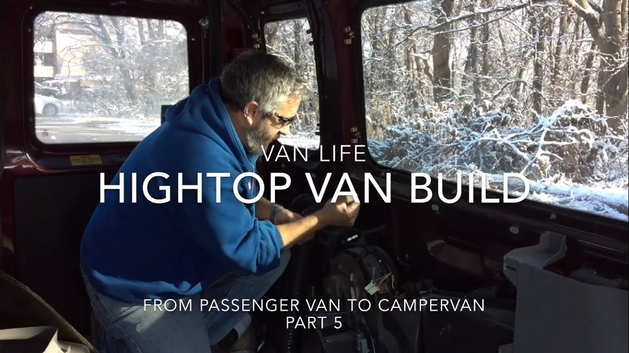 Van Life; Roll Cage/Walls/Rear AC Demo HighTop Van Build From Passenger Van To Campervan