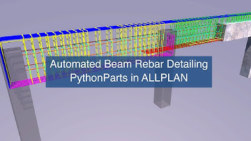 Automated Beam Reinforcement PythonParts in ALLPLAN - Developed by ALLTO