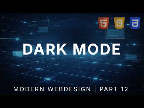 Dark Mode Toggle localStorage Modern Webdesign 12