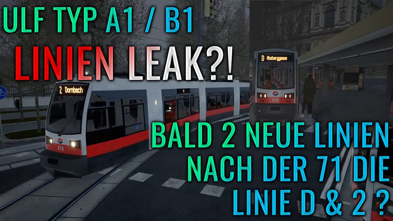 🚋 TramSim Wien 🚊 Vienna ULF A1 • B1 Public Beta 🚃 Neue Linien nach der 71 • Linie D oder 2 ?