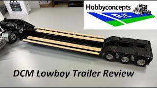 1/16 R/C DCM Lowboy Trailer Unboxing and Review - Fits Tamiya!