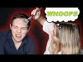 I do my boyfriend&#39;s makeup | MY REVENGE