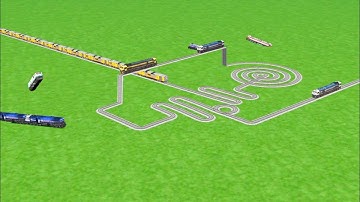 💝 IMPOSSIBLE TRAINS CROSSIN SLIDE SNAKE 🐍 CIRCLES ZIG ZAG TRACK RAILROAD RAILWORKS BEANG DRIVE 