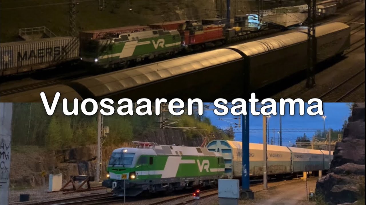 Junaliikennettä Vuosaaressa