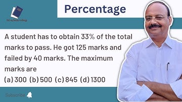 A student has to obtain 33% of the total marks to pass. He got 125 marks and failed by 40 marks