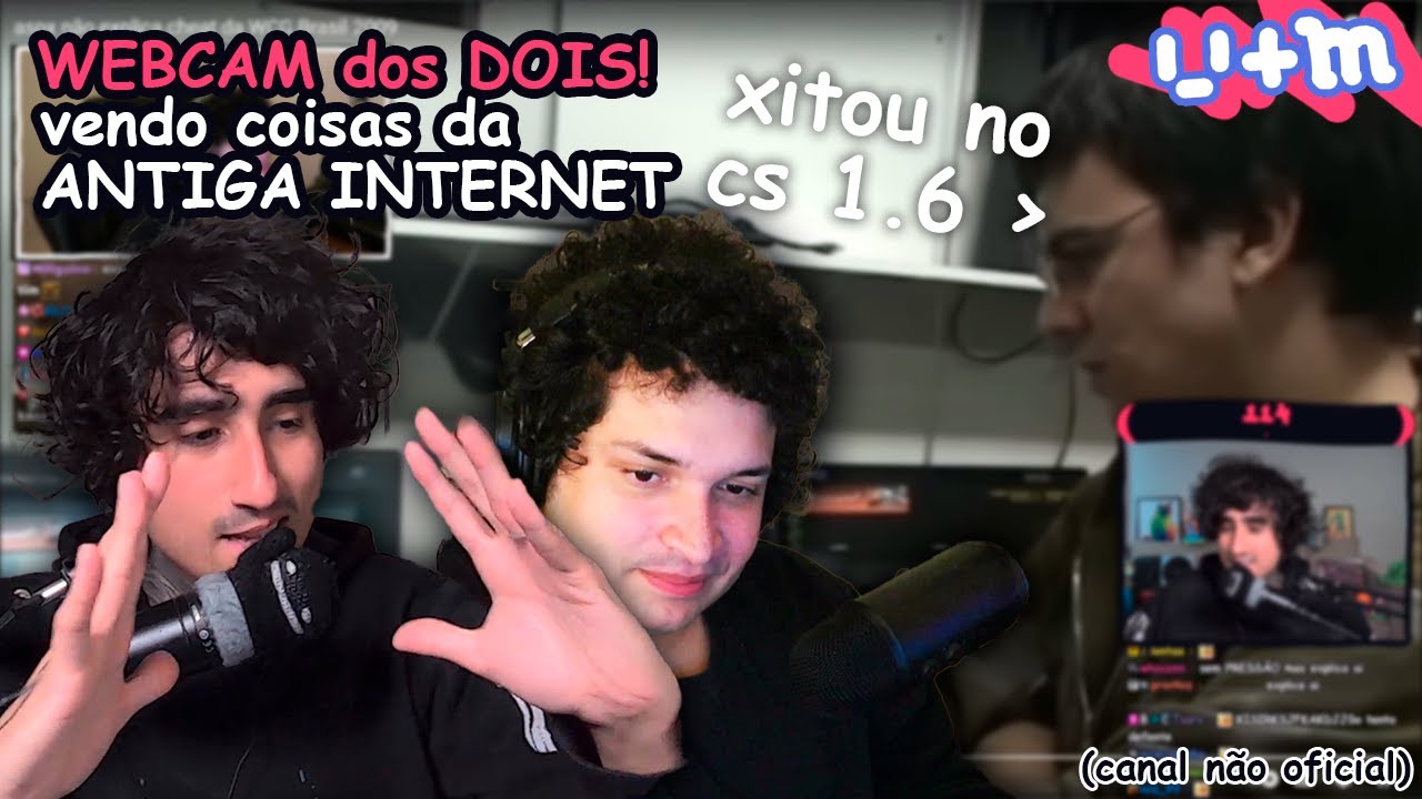 FELPS e MEIAUM vendo coisas da ANTIGA INTERNET (WEBCAM dos DOIS!)