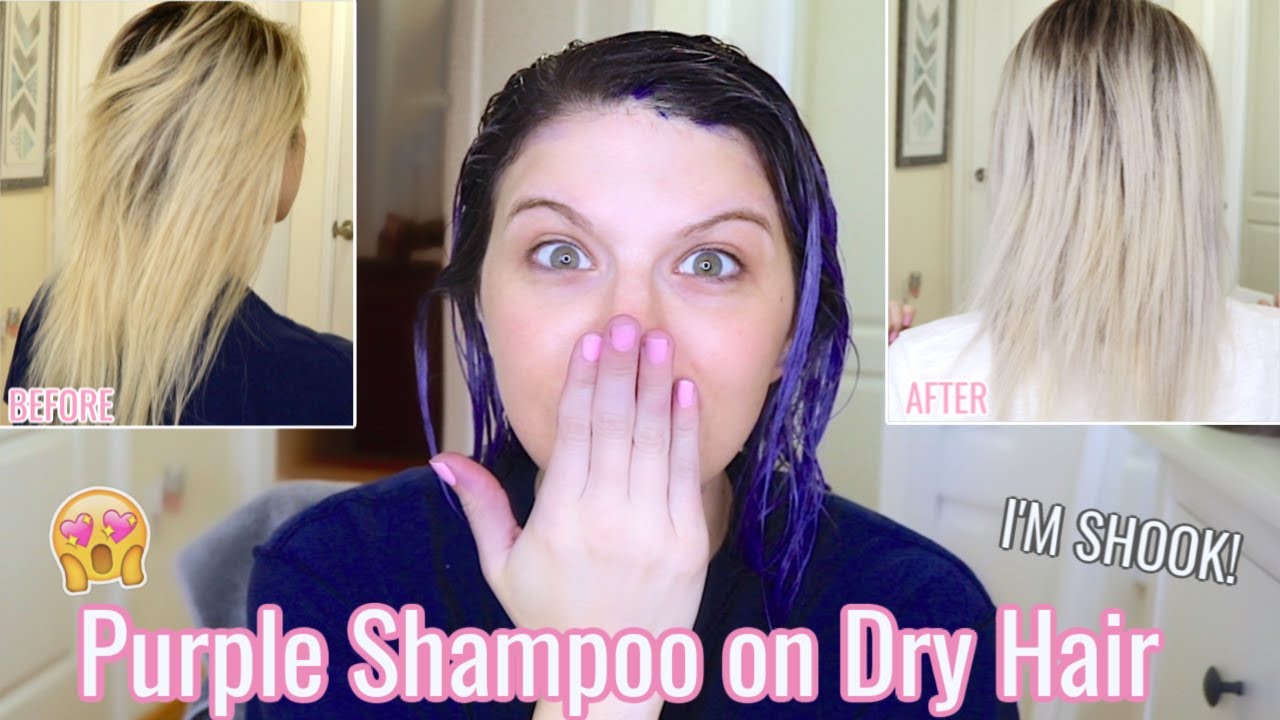 Testing PURPLE SHAMPOO on yellow/brassy hair... RESULTS! *must see* - YouTube