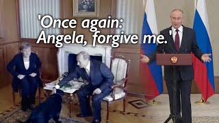 'I didn't know she was afraid of dogs' Putin on the dog anecdote that Merkel revealed in memoir