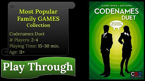 Codenames Duet: Play Through