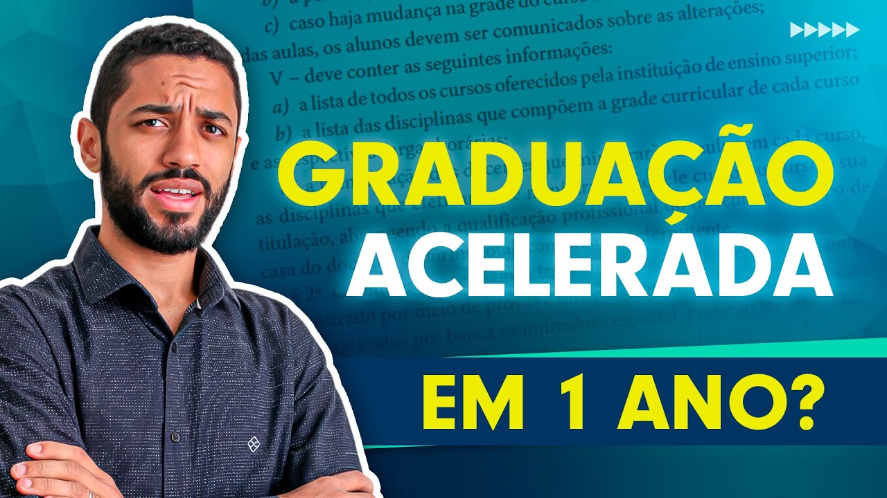 GRADUAÇÃO ACELERADA é RECONHECIDA pelo MEC? - YouTube