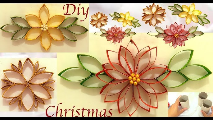 Super Easy Recycling Decor Idea / Paper Snowflake DIY / Toilet Paper Roll  Crafts 