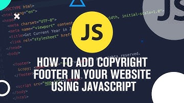 How To Add Copyright Footer in Your Website Using JavaScript | Bluesparrow Media