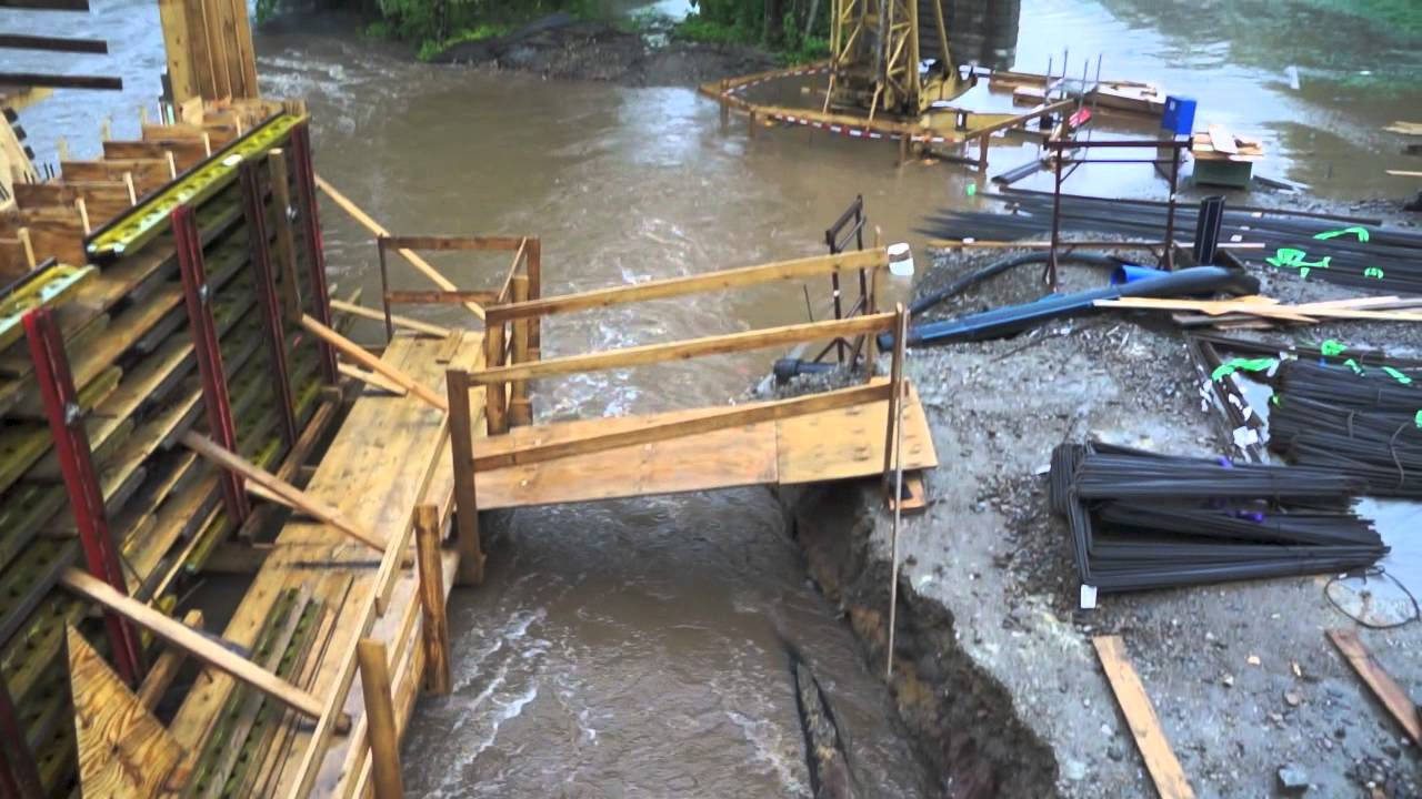 Hochwasser 2013 Zwickauer Mulde Hartenstein zwischen Aue und Zwickau