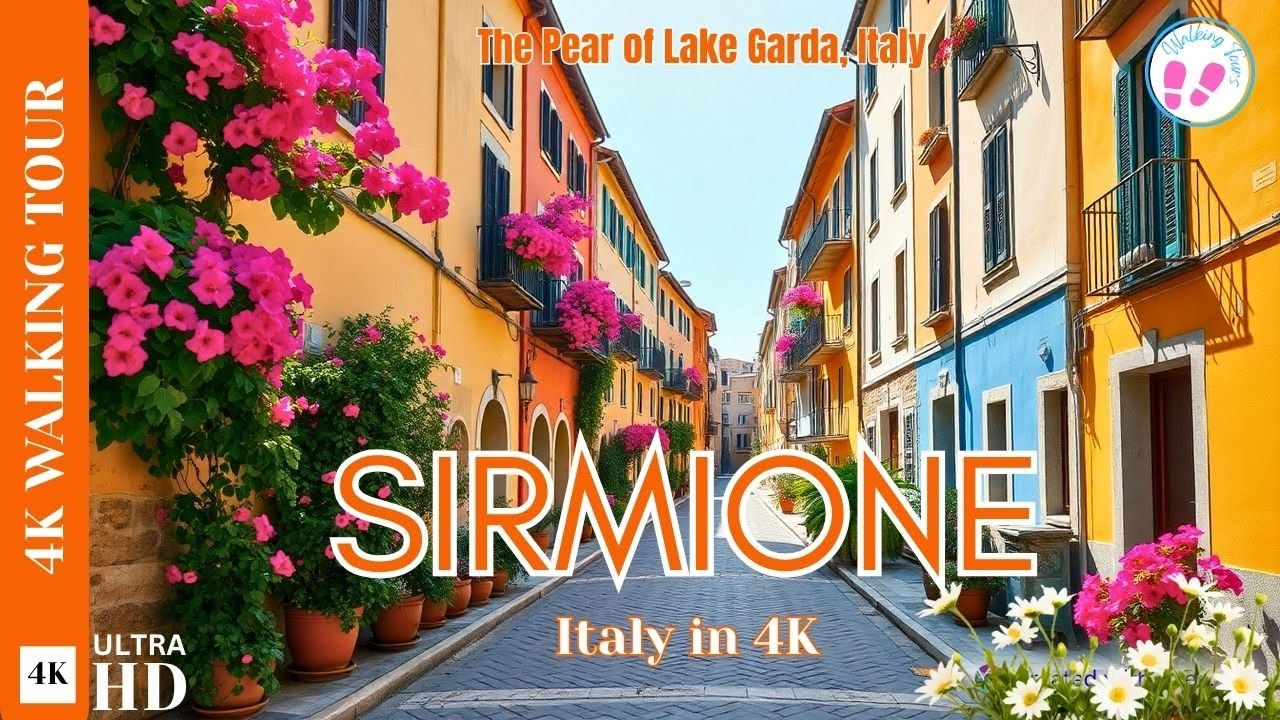 SIRMIONE IN 4k Tourist Walk I The Jewel of Lake Garda, Italy