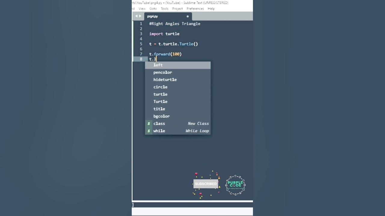 Learn Python Tkinter: creating triangle in easy way || @PurpleCode404 ...
