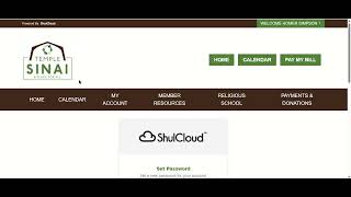 First Time Logging In and Password Set Up