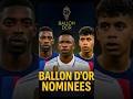2025 Ballon d’Or Nominees SHOCK the Football World! 😱🏆