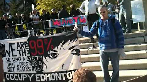 Occupy Edmonton Commencement Rally Oct. 15 2011 - ...