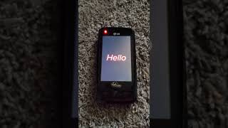 LG Rumor Touch Virgin Mobile Power On / Power Off