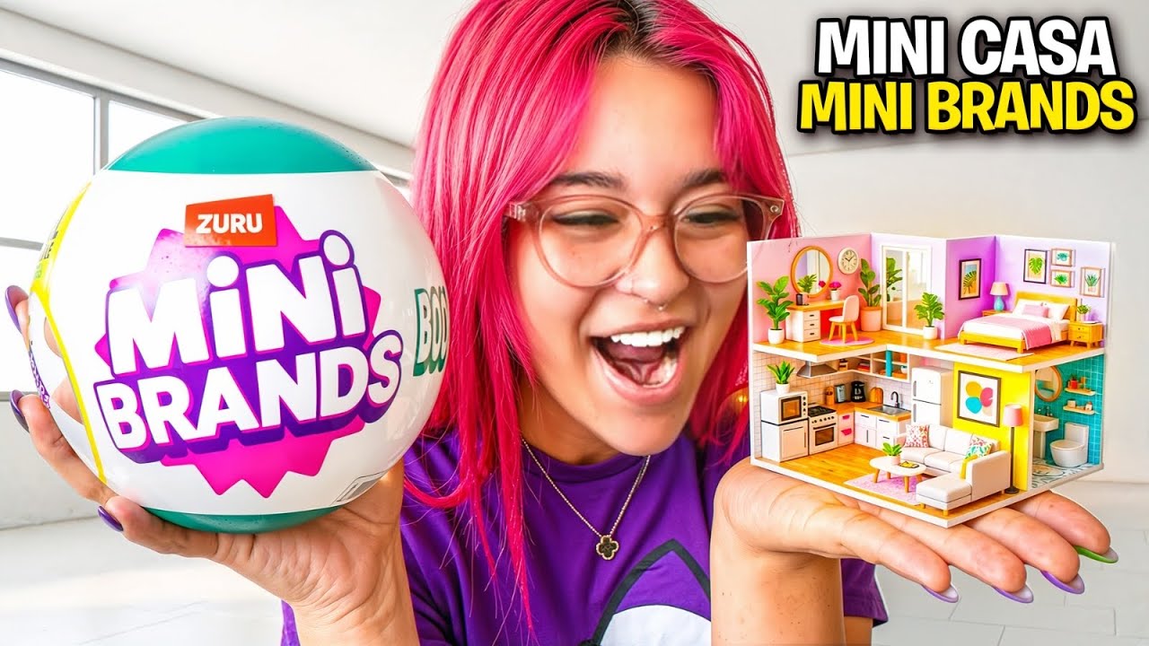 CRIEI A CIDADE VIRAL DE MINI BRAND COMPLETA *geladeirinha 