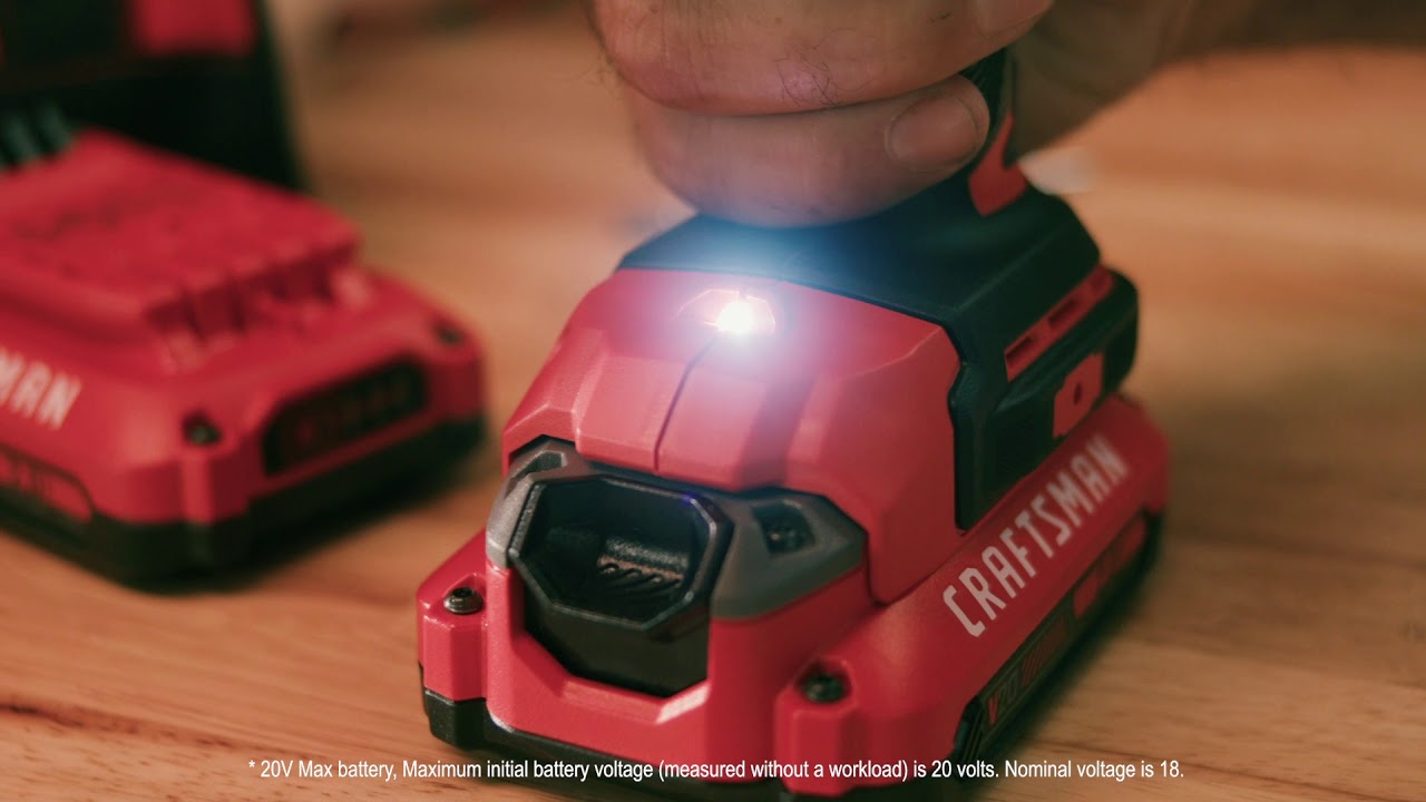 Craftsman 20V Brushless LithiumIon 1/2 in. Cordless Hammer Drill Kit