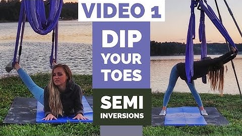 Yoga Trapeze Tutorials - Getting Started Upside Down - V1: Semi Inversions | 4k Video
