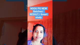 NSOU PG online course// nsou pg result// nsou pg result update// nsou RTI
