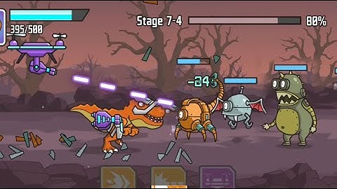 CyberDino : T-Rex vs Robots - T-Rex Defeated First Boss - FIRST CITY COMPLETED