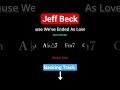 Jeff Beck – Cause We’ve Ended As Lovers | Backing Track (Faithful Recreation + On-Screen Chords)
