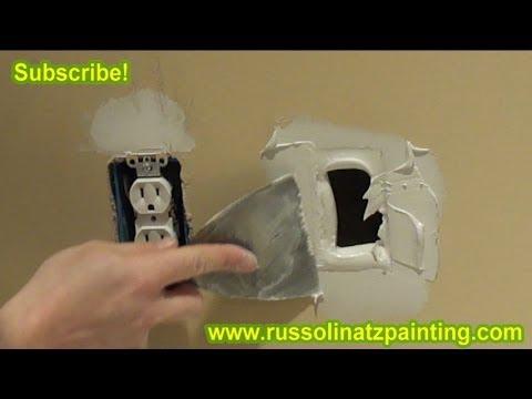 Drywall Repair - How To Fix A Small Hole In The Wall Using California Patch (Part 2)