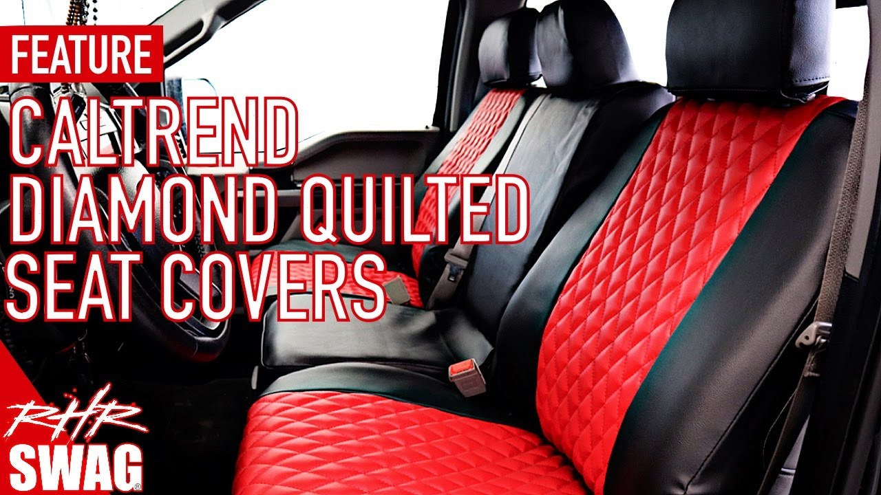 Luxurious Ultra Durable Seat Covers CalTrend Diamond Quilted Seat