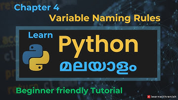 Variable Naming rules and Best practices - Python Tutorial for Beginners in Malayalam