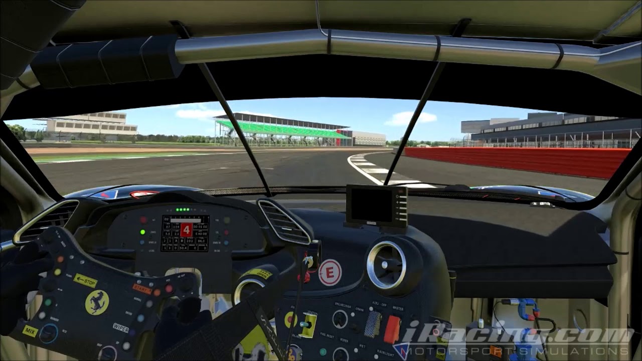 Iracing New Silverstone Ferrari 488 Gte Onboard