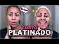 COMO TER O CABELO CURTO PLATINADO EM CASA FACILMENTE