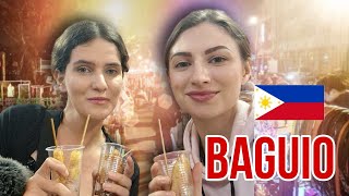 2 European girls exploring Night Market in BAGUIO,  PHILIPPINES  with @SusieinthePhilippines