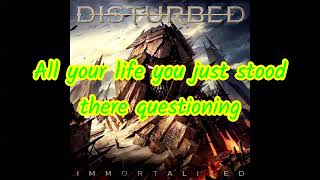 DISTURBED - THE BRAVE AND THE BOLD (Lyric Video)