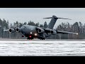 Посадка Boeing C17 ВВС ОАЭ Аэропорт Минск / UAE Air Force C17 landing Minsk Airport