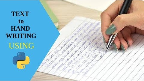 Convert Text to Handwriting | Make Handwriting Assignment | Python | Marvelous Programmer