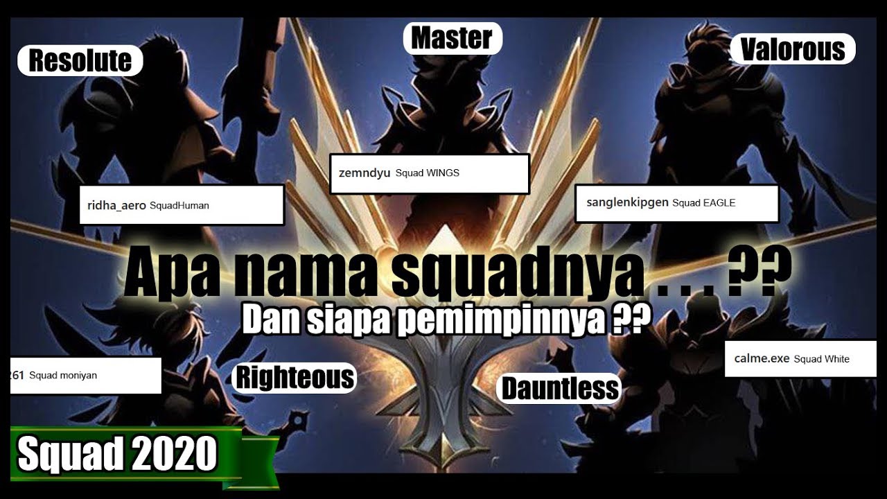 MAU BUAT TEAM INI 50 NAMA NAMA TEAM SQUAD SUPER KEREN