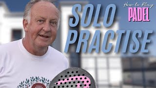 How to Play Padel Tennis - Lesson 9 | Solo Practice | using Single Glass