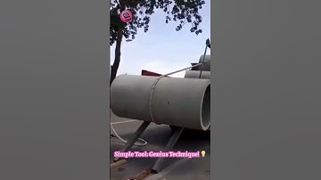Gravity Genius: Unloading HUGE Concrete Pipes With Just A ROPE! #ManualLabor  #MindBlown 🪢🏗️🤯