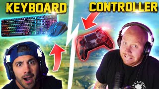 NICKMERCS ON MOUSE/KB AND TIMTHETATMAN ON CONTROLLER IN WARZONE...
