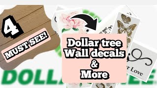 How to use Dollar Tree wall decals for home decor
